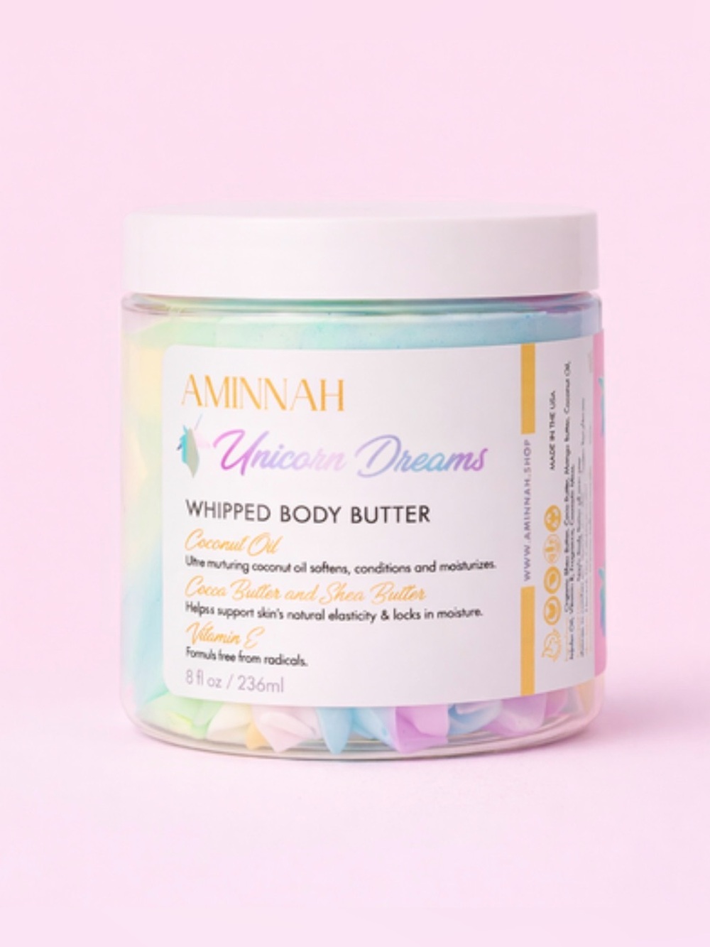 NWT Aminnah Unicorn Dreams Whipped Body Butter retails $38.00 USD